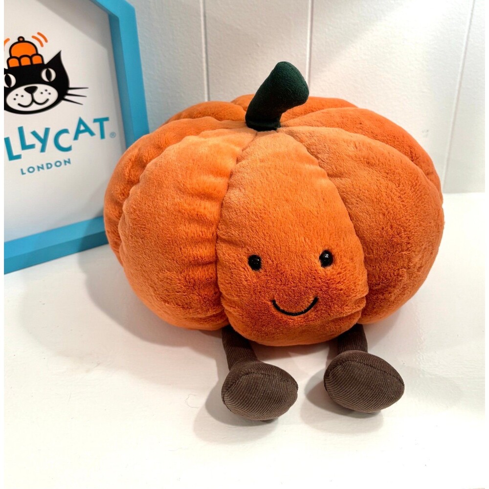 Jellycat Amuseable Pumpkin Halloween VHTF ❗️RETIRED BNWT - Picture 2 of 9